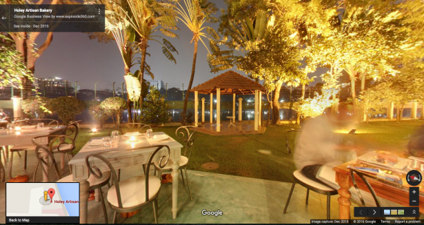 Google Street View’s look inside Holy Artisan Bakery, the Dhaka cafe where the attack took place.